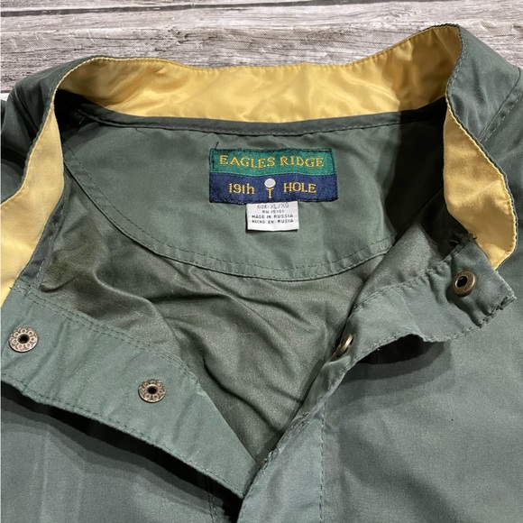 Eagles Ridge Mens XL (like 2XL) 1/4 Snap Green Polyester Golf Vest Pullover - Picture 4 of 9